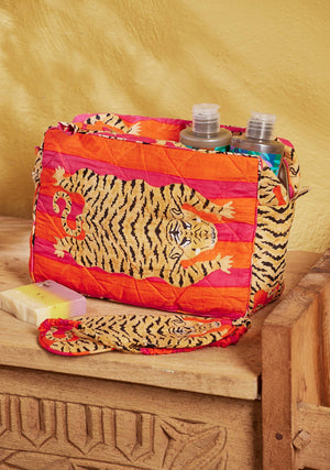 Tiger Stripe Wash Bag