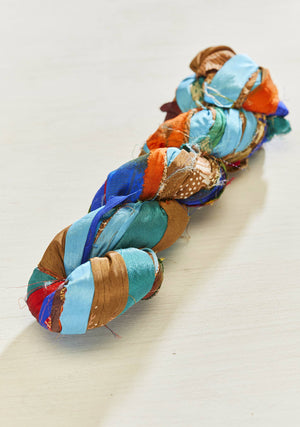 Recycled Sari Ribbon Yarn