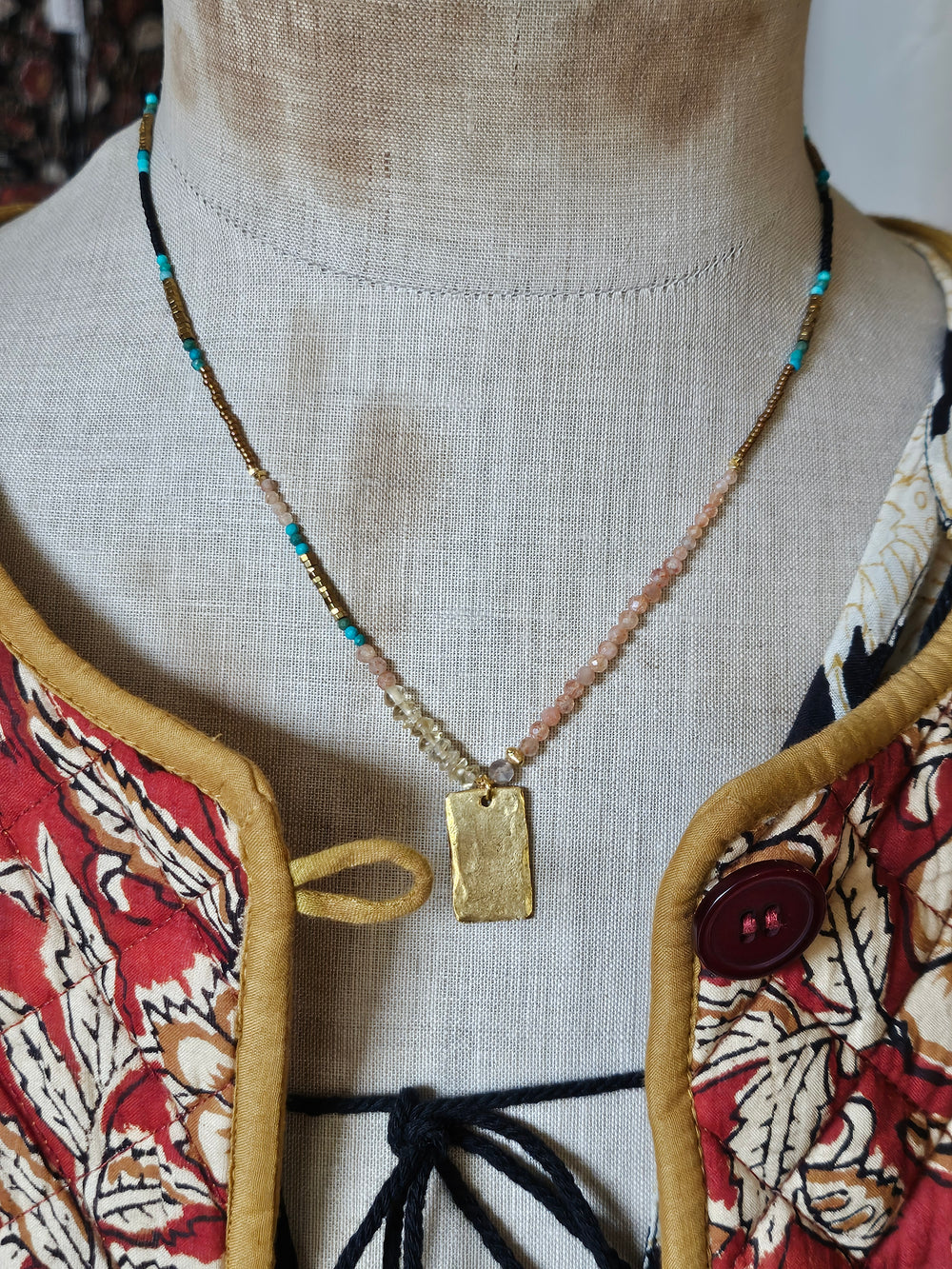 One of a Kind, Semi-Precious Stone Necklace #4