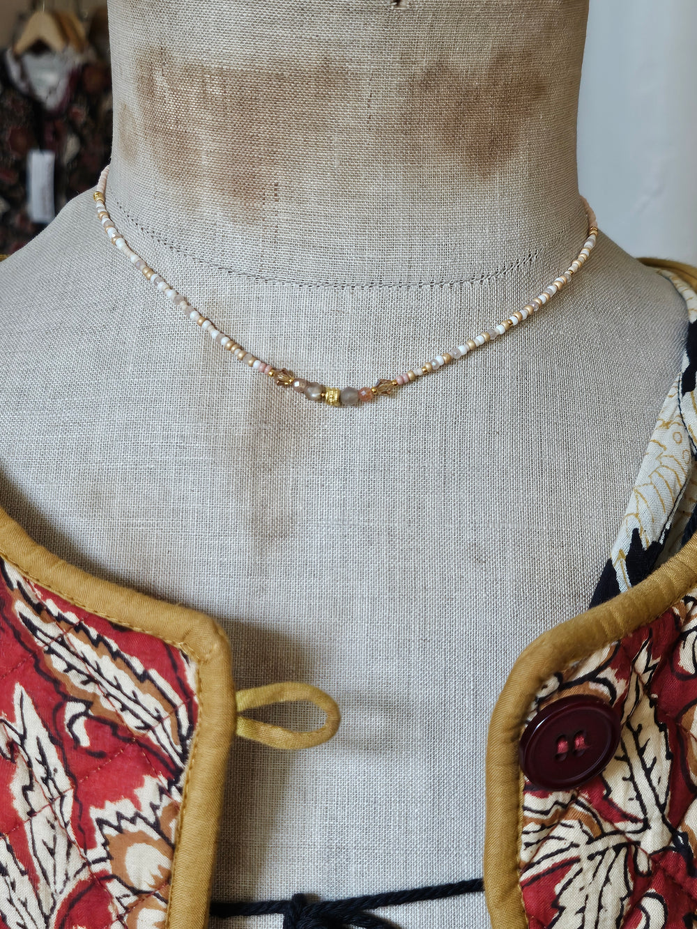 One of a Kind, Semi-Precious Stone Necklace #1