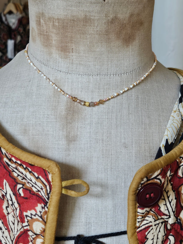 One of a Kind, Semi-Precious Stone Necklace #1