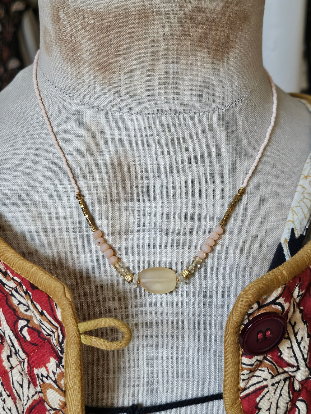 One of a Kind, Semi-Precious Stone Necklace #2