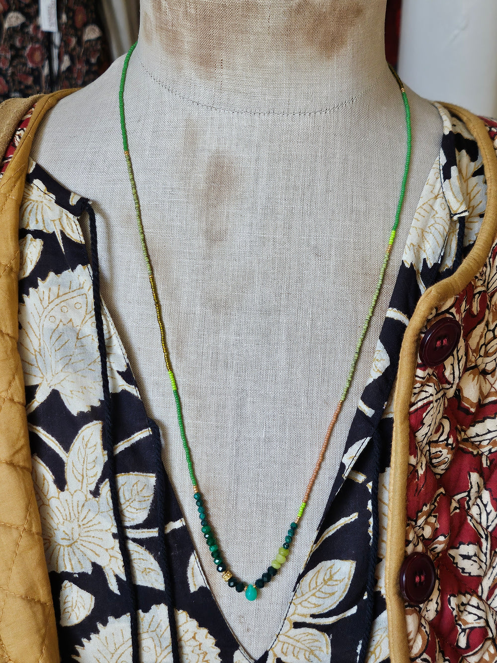 One of a Kind, Semi-Precious Stone Necklace #6