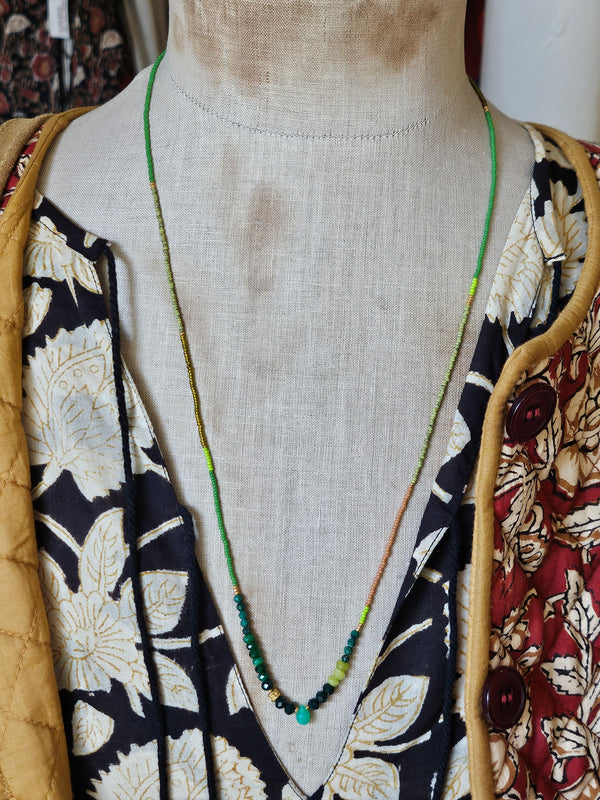 One of a Kind, Semi-Precious Stone Necklace #6