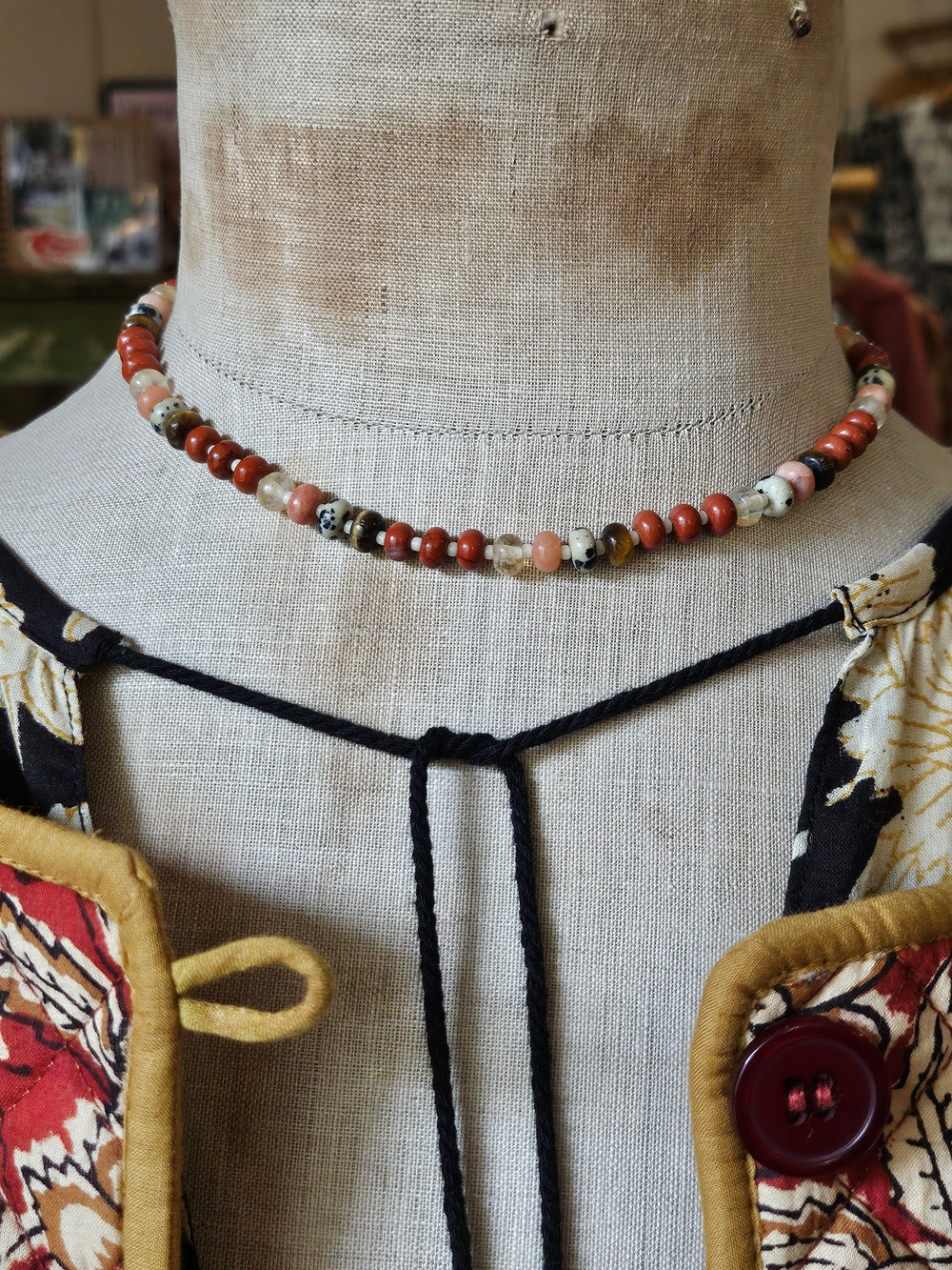 Modern Crystals 16" Beaded Necklace
