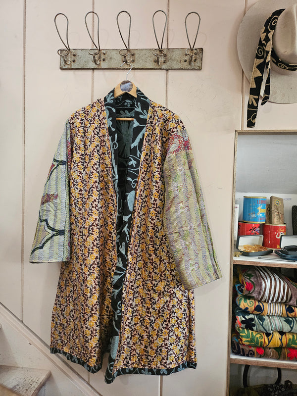 The Twin Soul Duster Jacket - Blue & Black #8