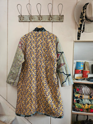 The Twin Soul Duster Jacket - Blue & Black #8