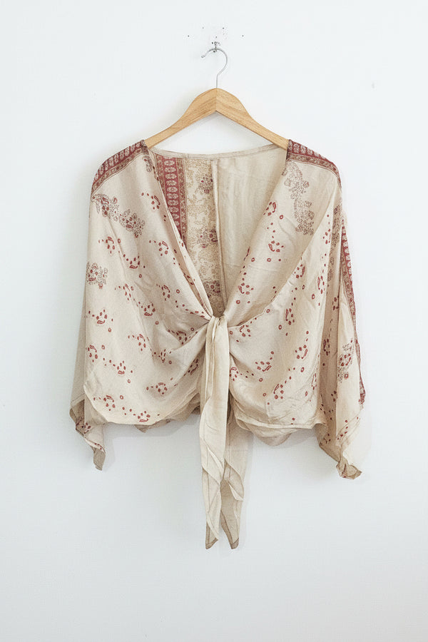 Silk Wrap Top #2