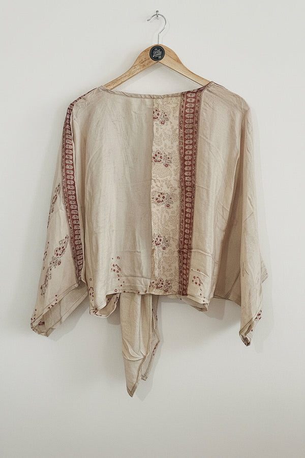 Silk Wrap Top #2