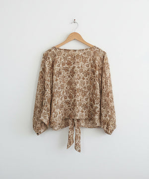 Silk Wrap Top #1