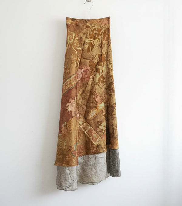 Layered Silk Wrap Skirt #1