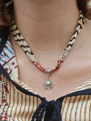 Horseshoe & Crystal Necklace