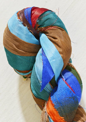 Recycled Sari Ribbon Yarn
