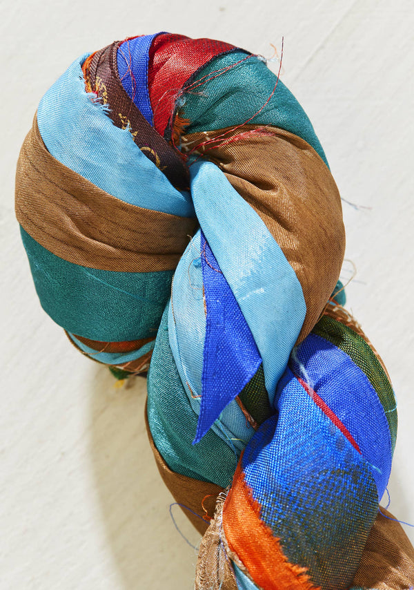 Recycled Sari Ribbon Yarn