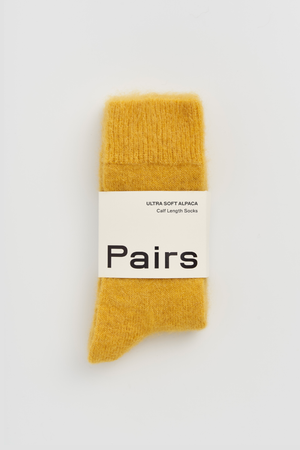 Dandelion Yellow Ultra Soft Alpaca Socks: 2 sizes available