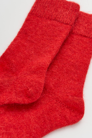 Postbox Red Ultra Soft Alpaca Socks: 2 size’s available