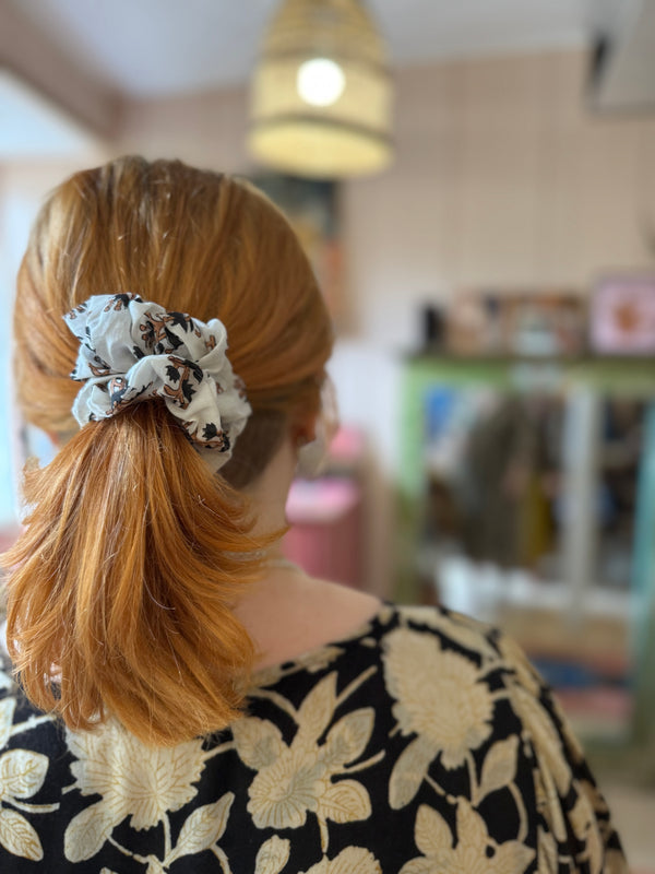 Block Printed Scrunchies – Pack of Two