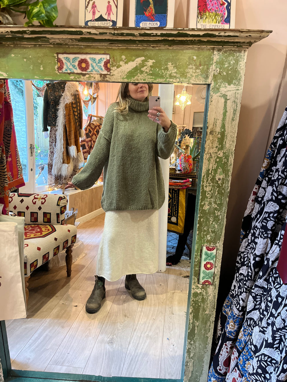 Chunky Mohair Oversized roll neck Jumper