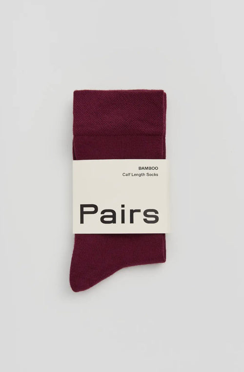 Pairs Bamboo Socks - 4 colours available