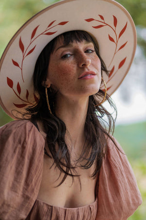 Calamity Jane Hat  (fedora, rancher, unique, festival): 57 (S/M)