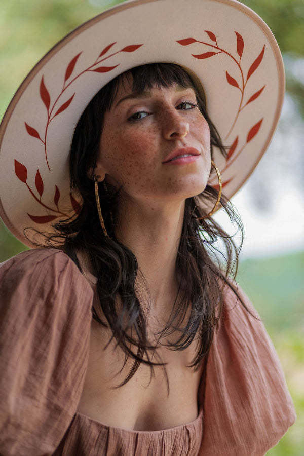 Calamity Jane Hat  (fedora, rancher, unique, festival): 57 (S/M)