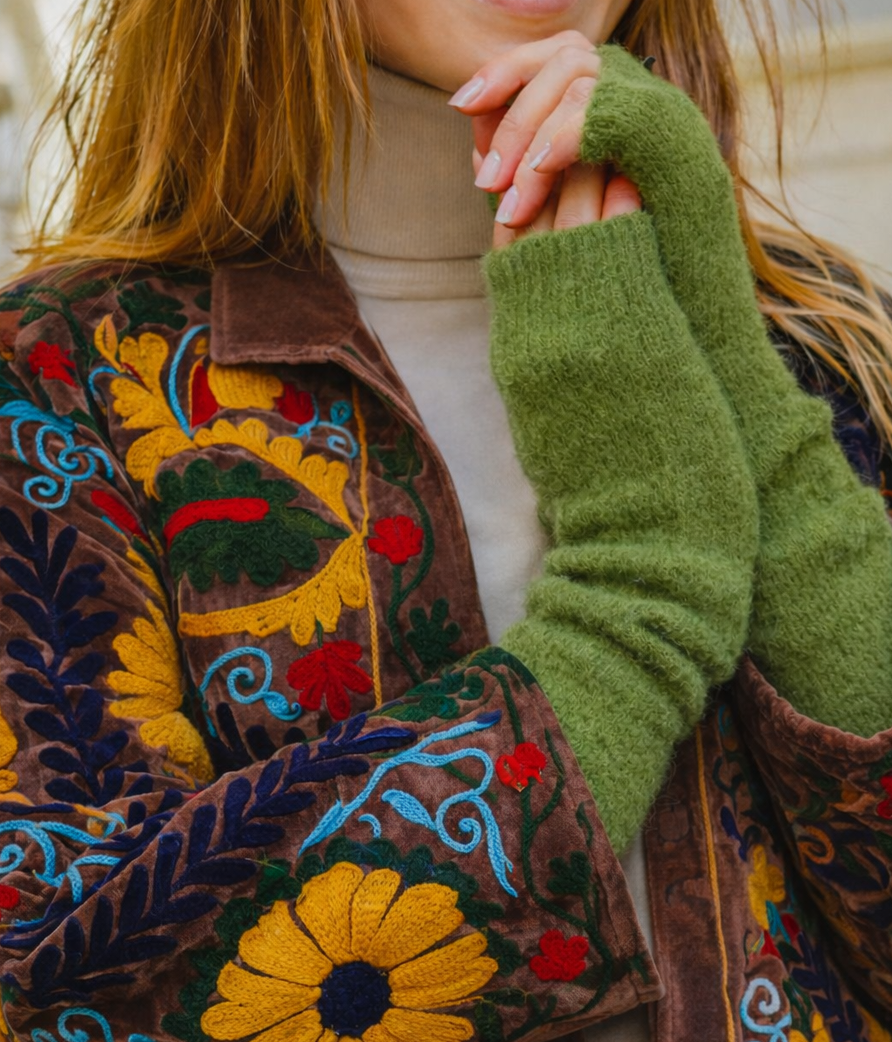 Long Alpaca Handwarmers