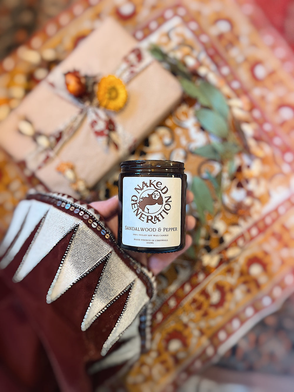 Sandalwood and Pepper Soy Wax Candle