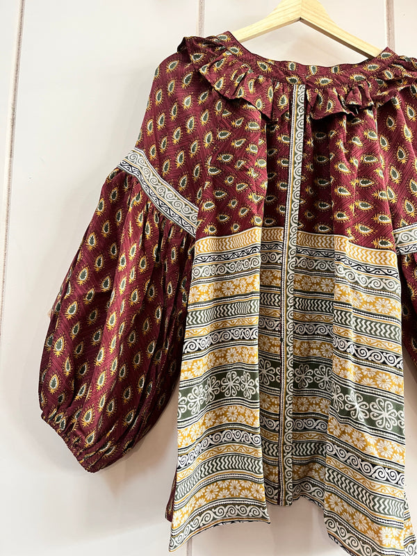 Holly Silk Blouse S/M 14