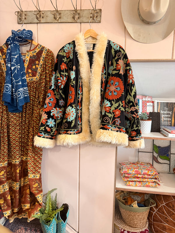 Suzani Velvet Coat