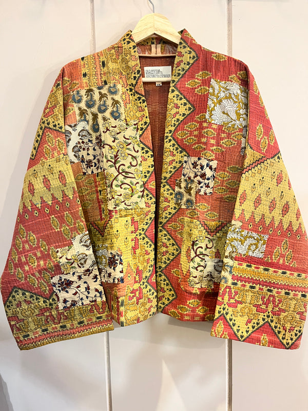 Penny Patchwork Kantha Jacket S/M 4