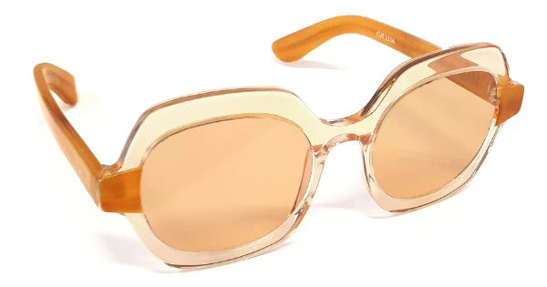 Spitfire Sunglasses: Tan, Caramel, Peach