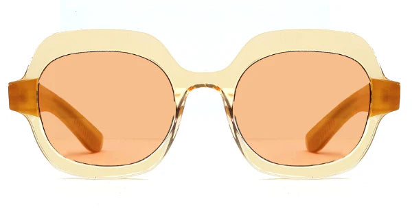 Spitfire Sunglasses: Tan, Caramel, Peach