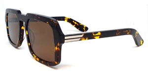 Spitfire Sunglasses: Dark Tortoiseshell & Brown
