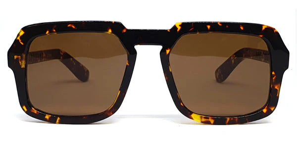 Spitfire Sunglasses: Dark Tortoiseshell & Brown