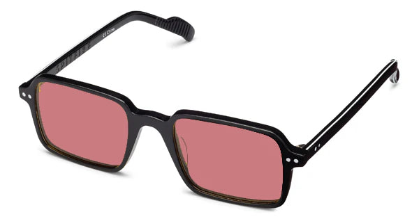 Spitfire Sunglasses: Black & Blush