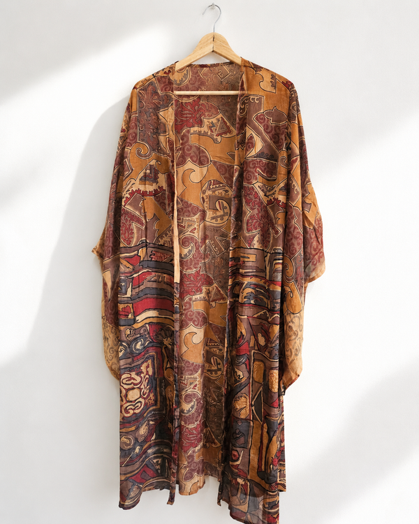 Long Silk Kimono #17