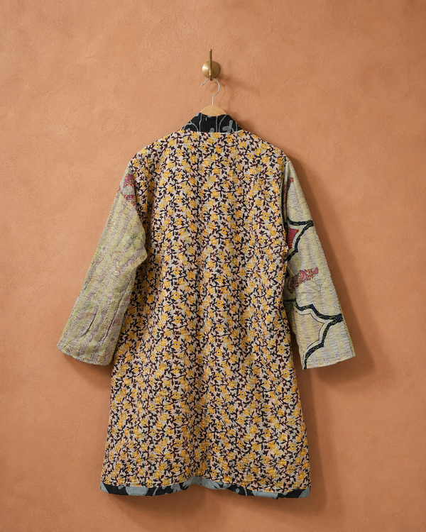 The Twin Soul Duster Jacket - Blue & Black #8