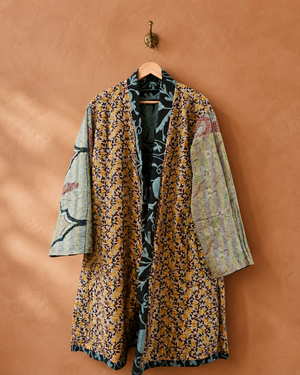The Twin Soul Duster Jacket - Blue & Black #8