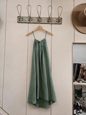 Linen Strappy Summer Dress