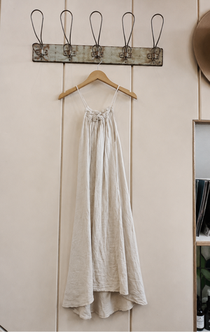 Linen Strappy Summer Dress