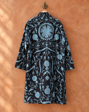 The Twin Soul Duster Jacket - Blue & Black #2