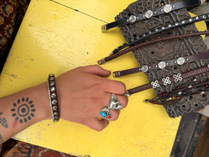 Studded Leather Bracelet