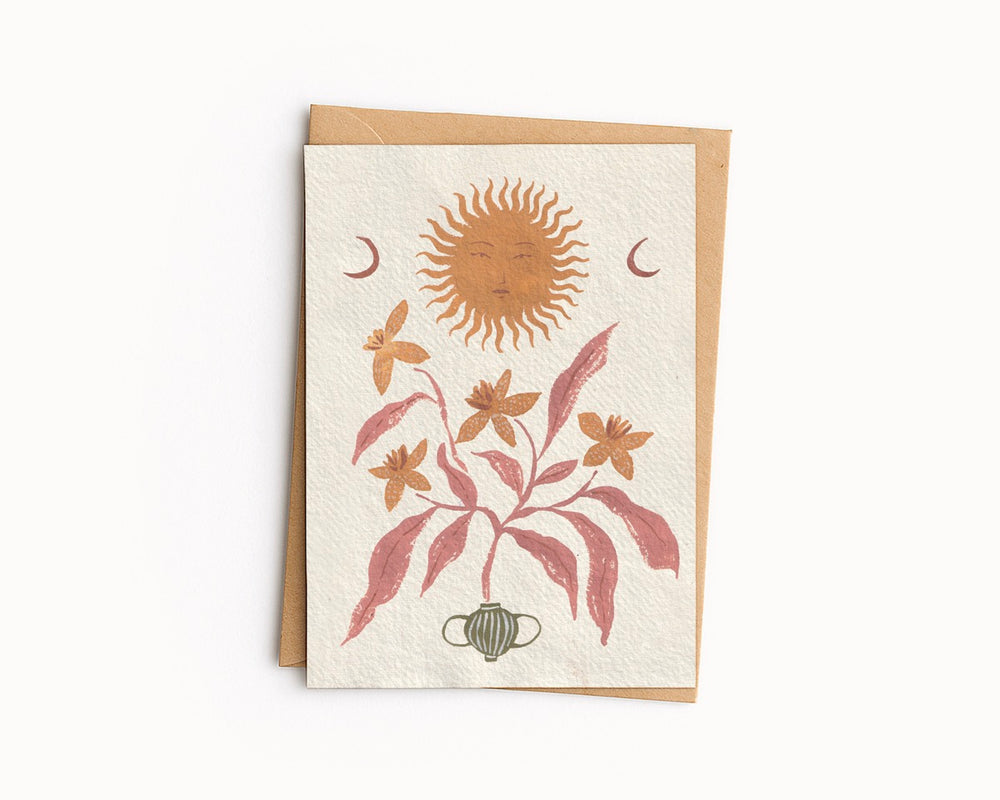 Daffodil Sun Art Card