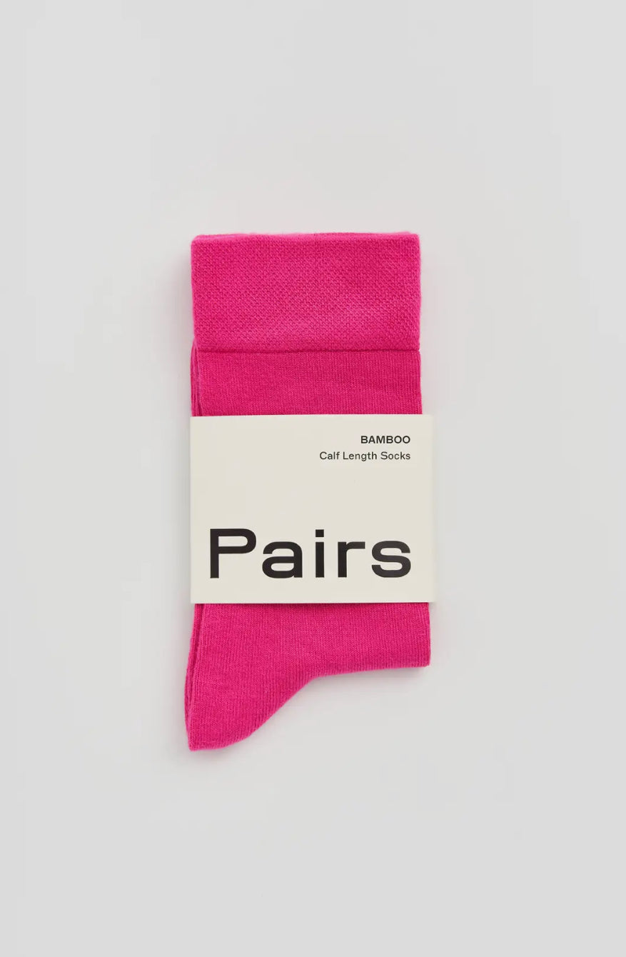 Pairs Bamboo Socks - 4 colours available