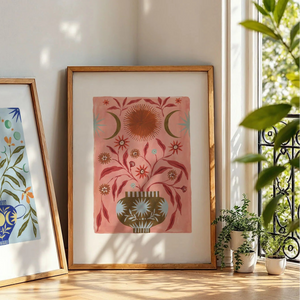 Pink Vase of Sunshine Art Print