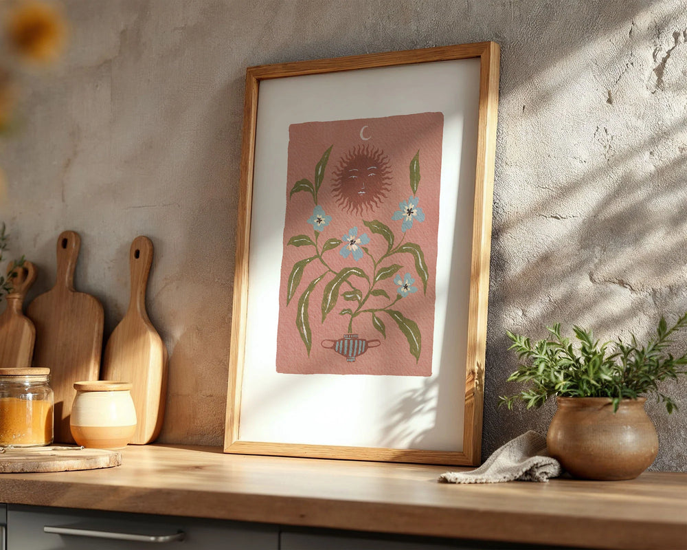 Pink Sun Art Print