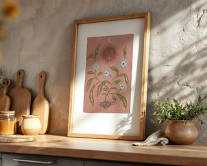 Pink Sun Art Print