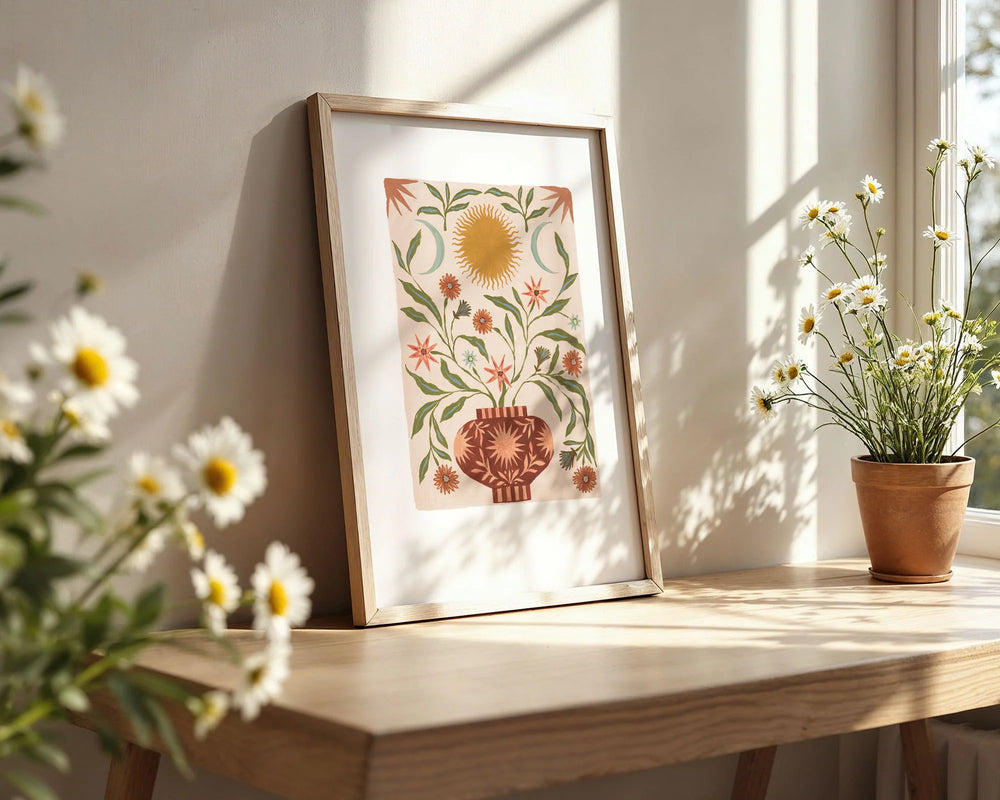 Spring Sunrise Vase Art Print
