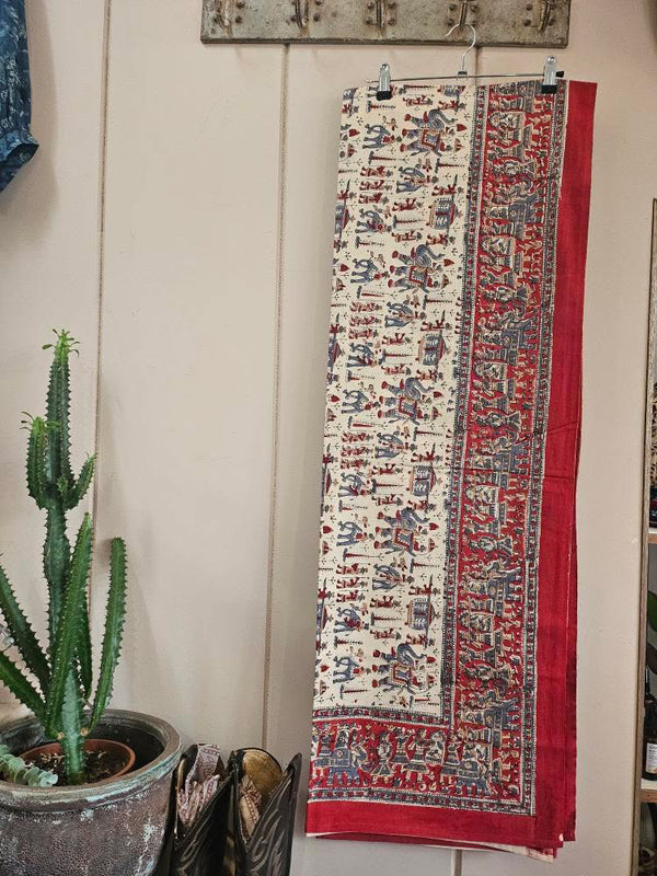Hand Block Printed Table Cloth #1