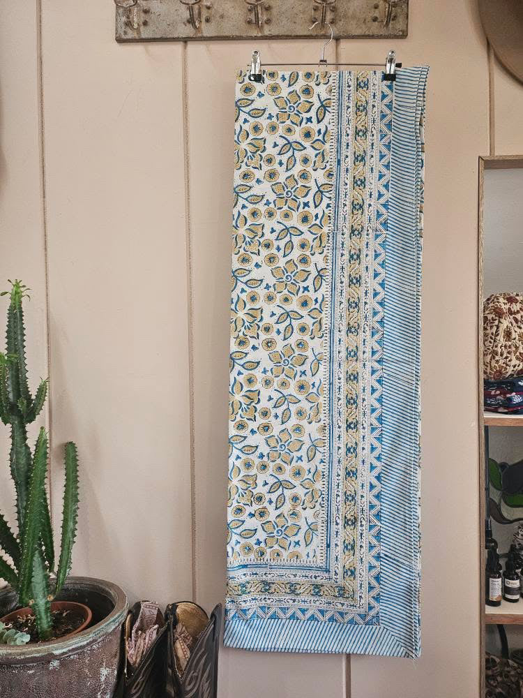 Hand Block Printed Table Cloth #3